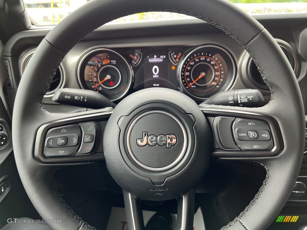 2023 Jeep Wrangler Unlimited Sport 4x4 Black Steering Wheel Photo #146119341