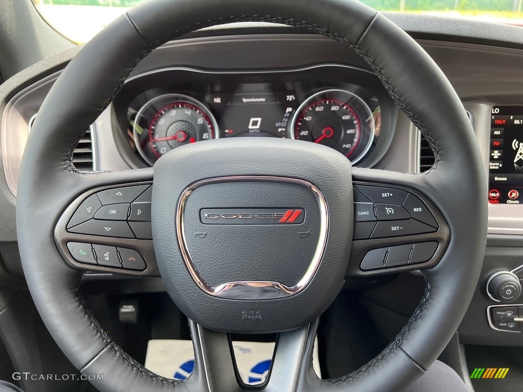 2023 Dodge Charger GT Black Steering Wheel Photo #146119920