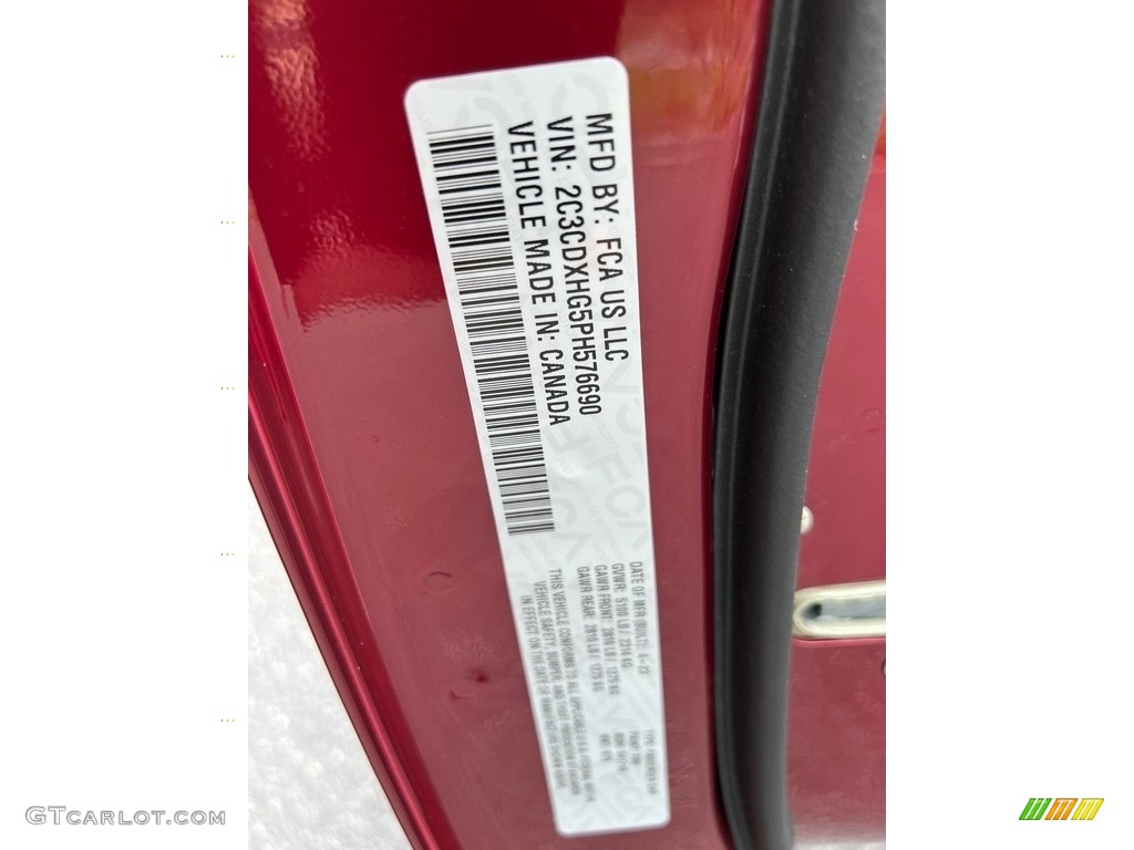 2023 Charger GT - Octane Red Pearl / Black photo #29