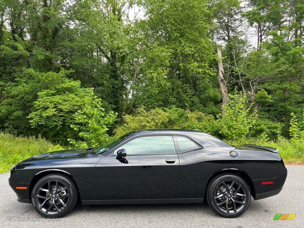 Pitch Black 2023 Dodge Challenger SXT Blacktop Exterior Photo #146120112