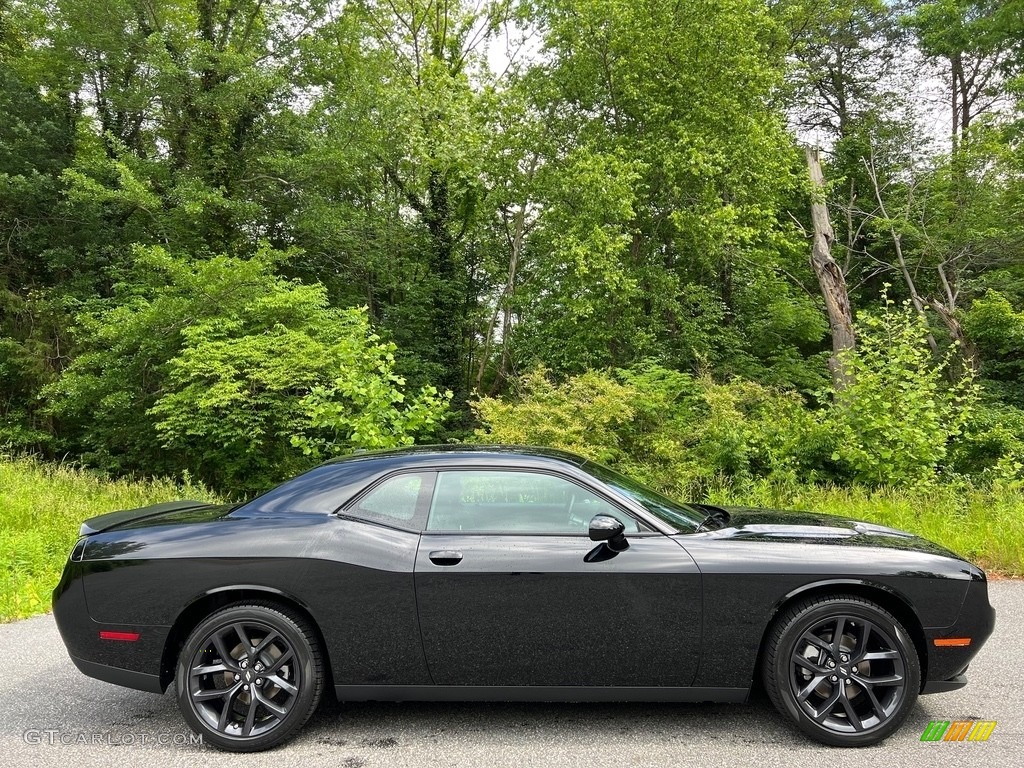 Pitch Black 2023 Dodge Challenger SXT Blacktop Exterior Photo #146120181