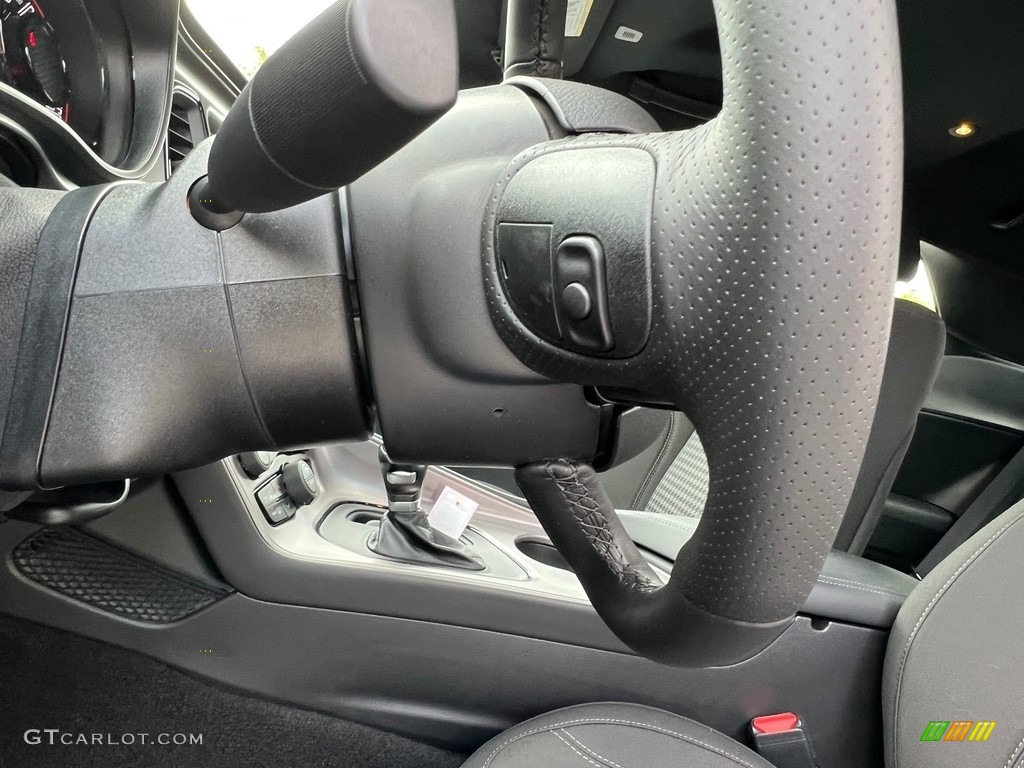 2023 Dodge Challenger SXT Blacktop Black Steering Wheel Photo #146120288