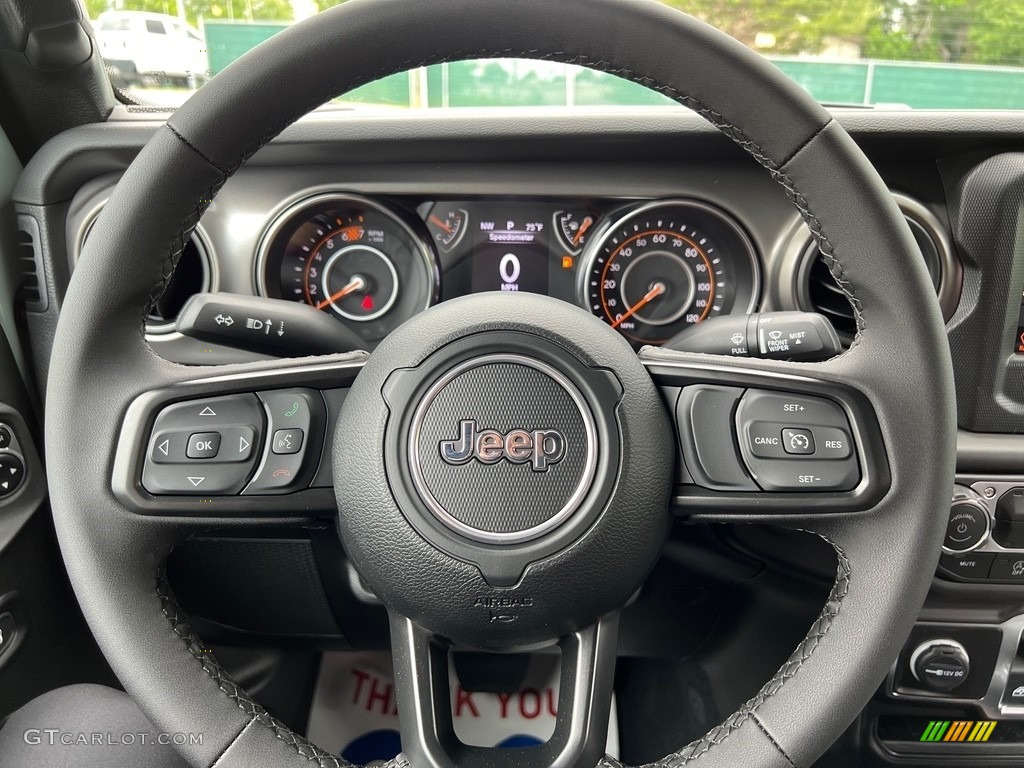 2023 Jeep Wrangler Sport 4x4 Black Steering Wheel Photo #146120703