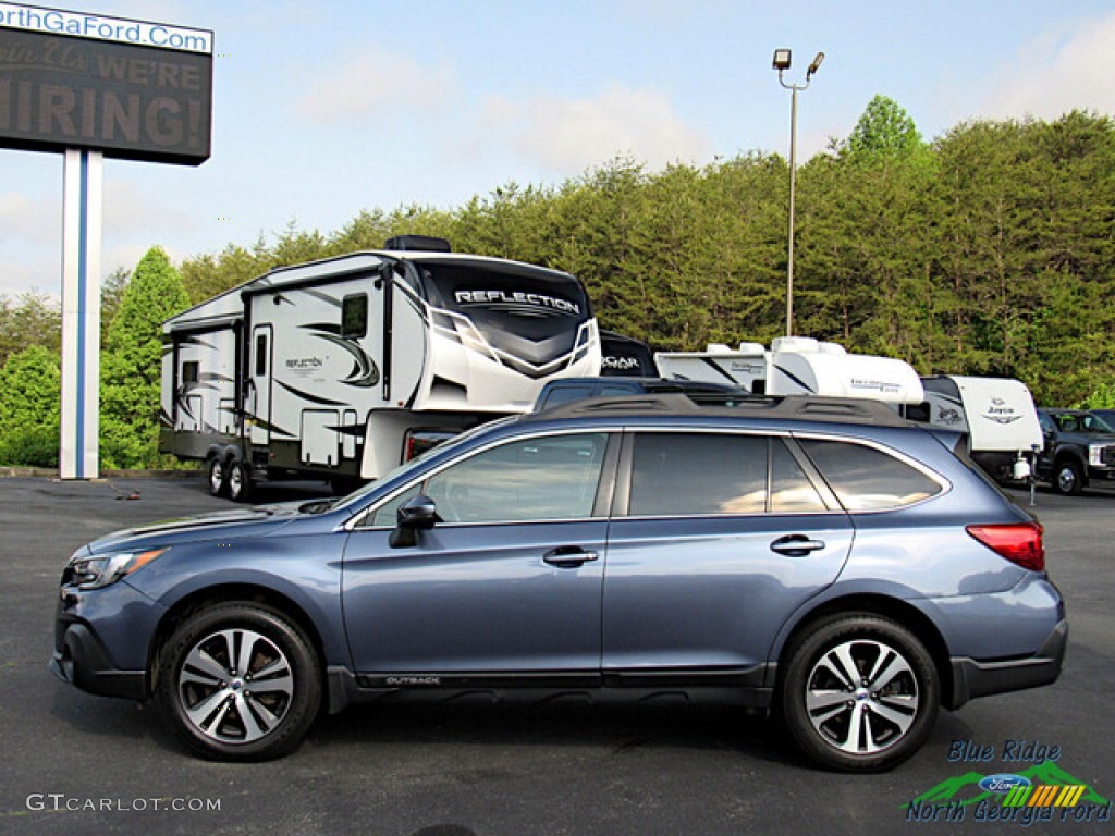 2018 Outback 2.5i Limited - Twilight Blue Metallic / Titanium Gray photo #2