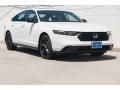 Platinum White Pearl 2023 Honda Accord Sport-L Hybrid Exterior