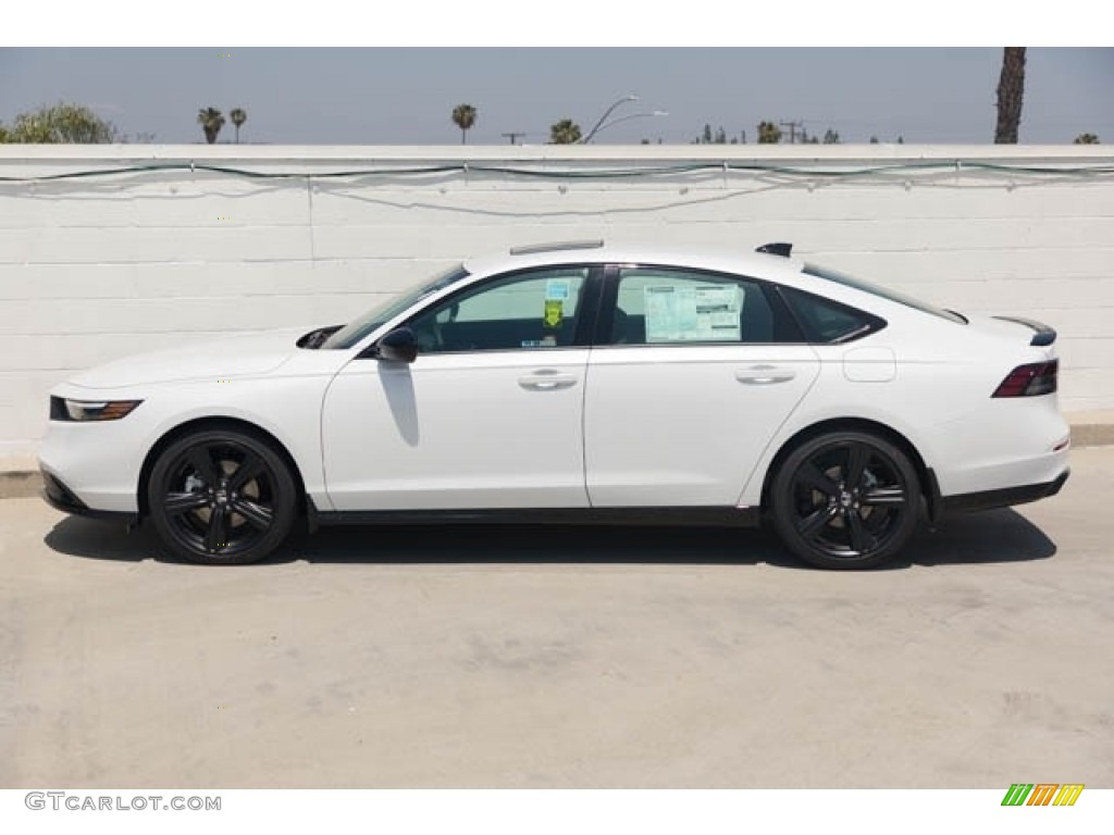Platinum White Pearl 2023 Honda Accord Sport-L Hybrid Exterior Photo #146121859