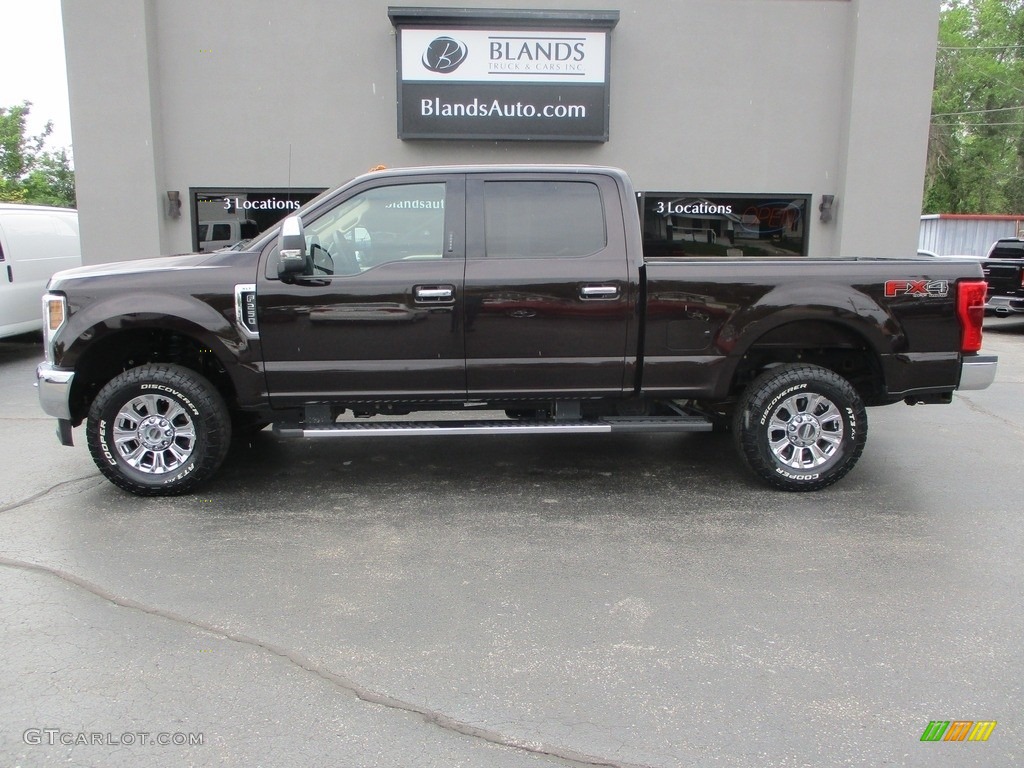 2019 F250 Super Duty XLT Crew Cab 4x4 - Magma Red / Camel photo #1