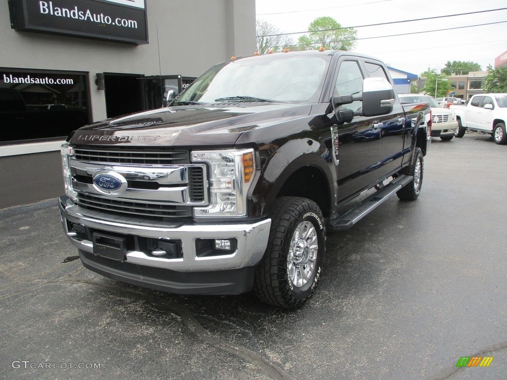 2019 F250 Super Duty XLT Crew Cab 4x4 - Magma Red / Camel photo #2