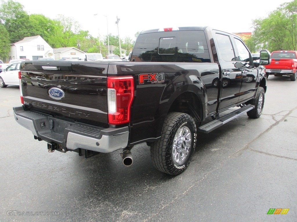 2019 F250 Super Duty XLT Crew Cab 4x4 - Magma Red / Camel photo #4