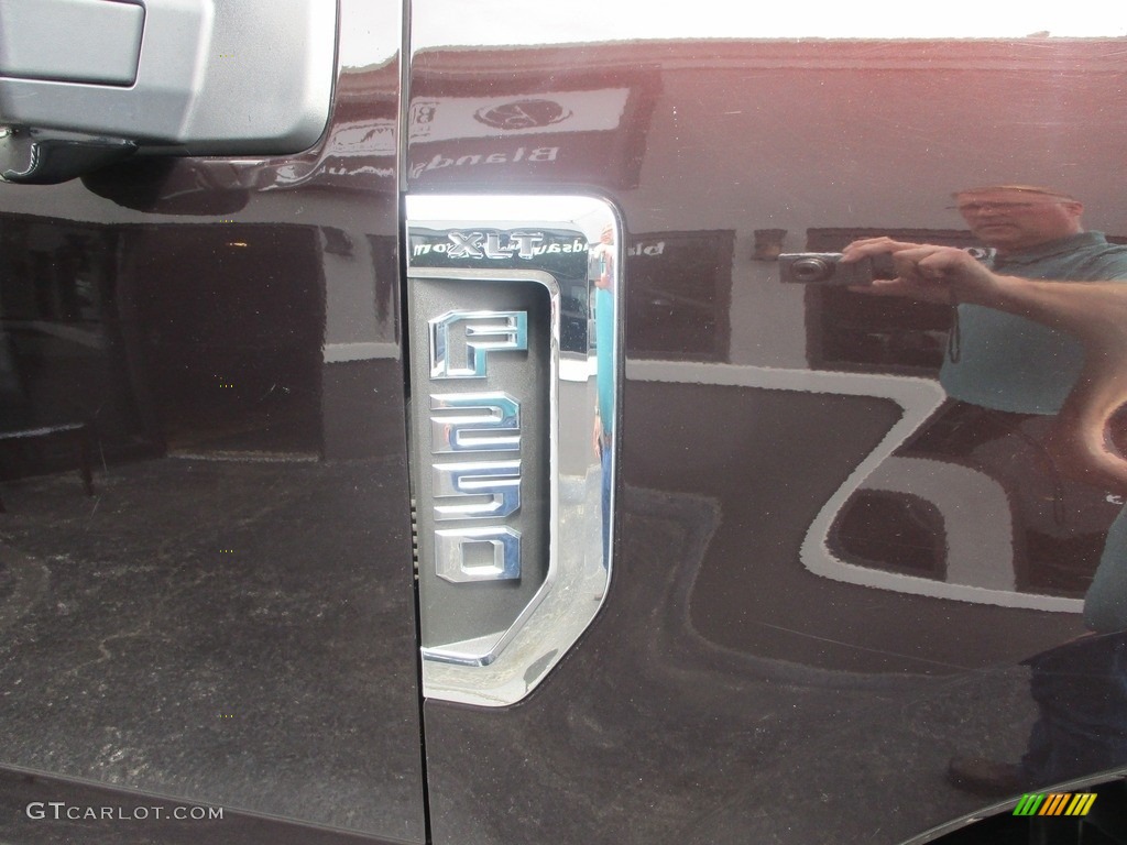 2019 F250 Super Duty XLT Crew Cab 4x4 - Magma Red / Camel photo #34