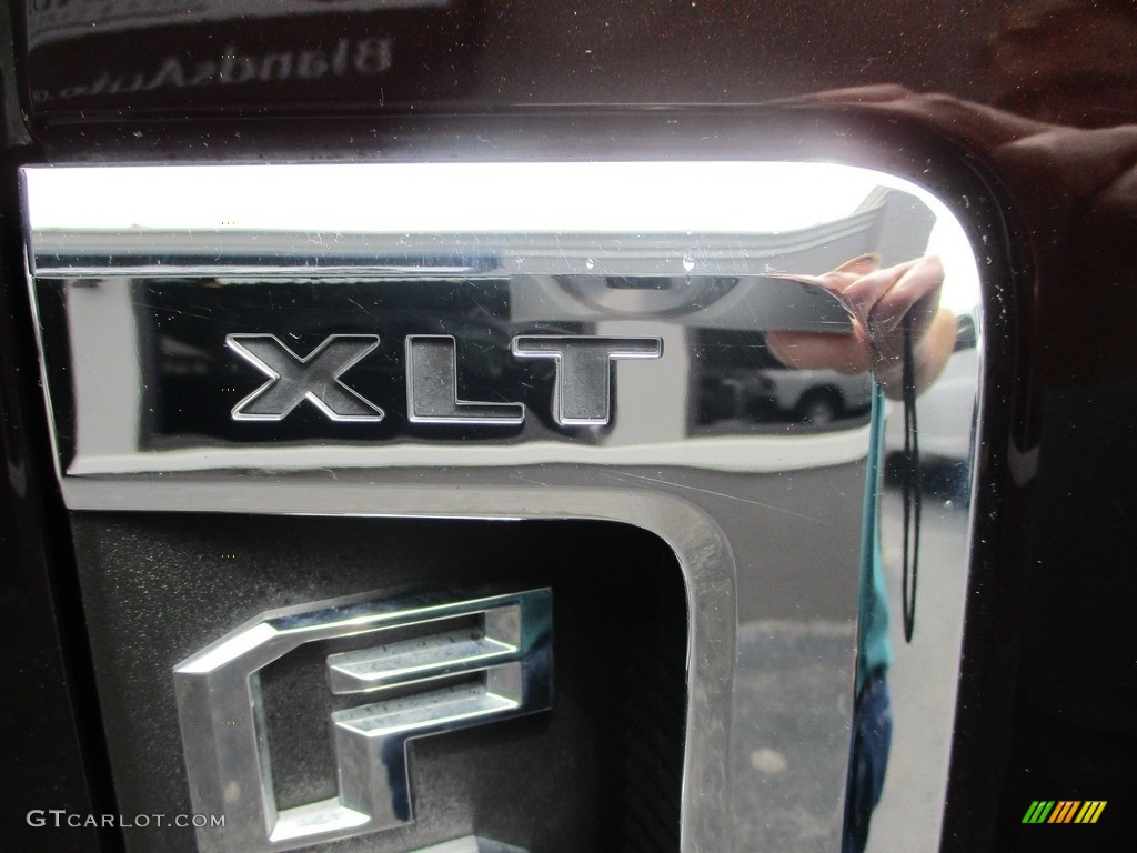 2019 F250 Super Duty XLT Crew Cab 4x4 - Magma Red / Camel photo #35