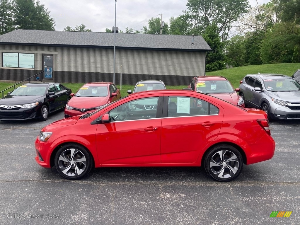 2020 Sonic Premier Sedan - Red Hot / Jet Black photo #1