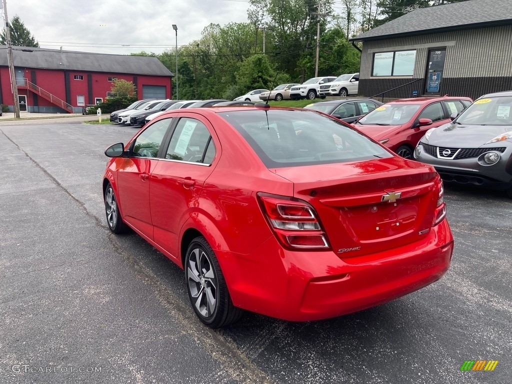 2020 Sonic Premier Sedan - Red Hot / Jet Black photo #5