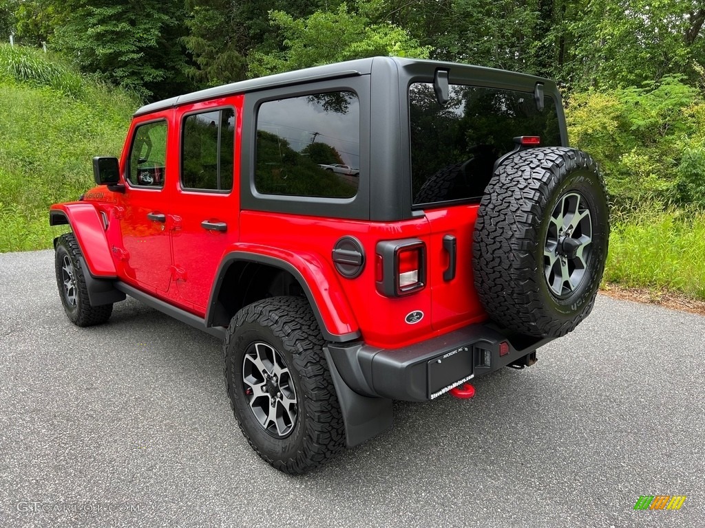 2022 Wrangler Unlimited Rubicon 4x4 - Firecracker Red / Black photo #8