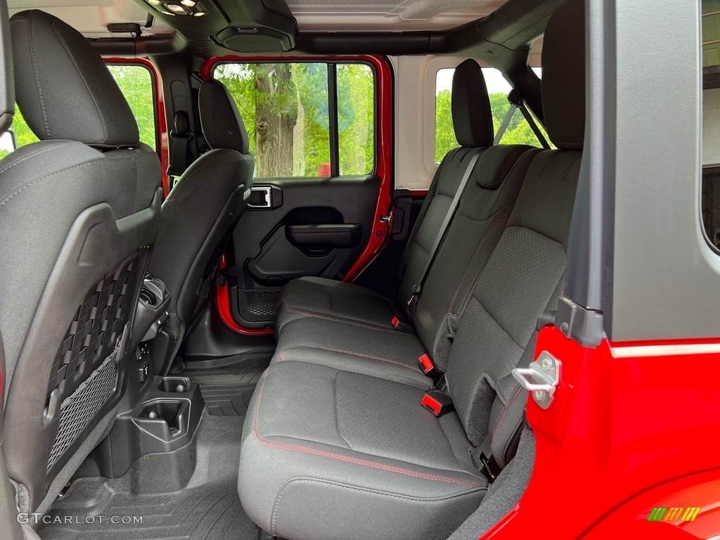 Black Interior 2022 Jeep Wrangler Unlimited Rubicon 4x4 Photo #146124290