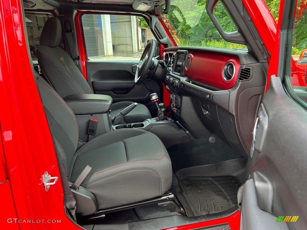 Black Interior 2022 Jeep Wrangler Unlimited Rubicon 4x4 Photo #146124392