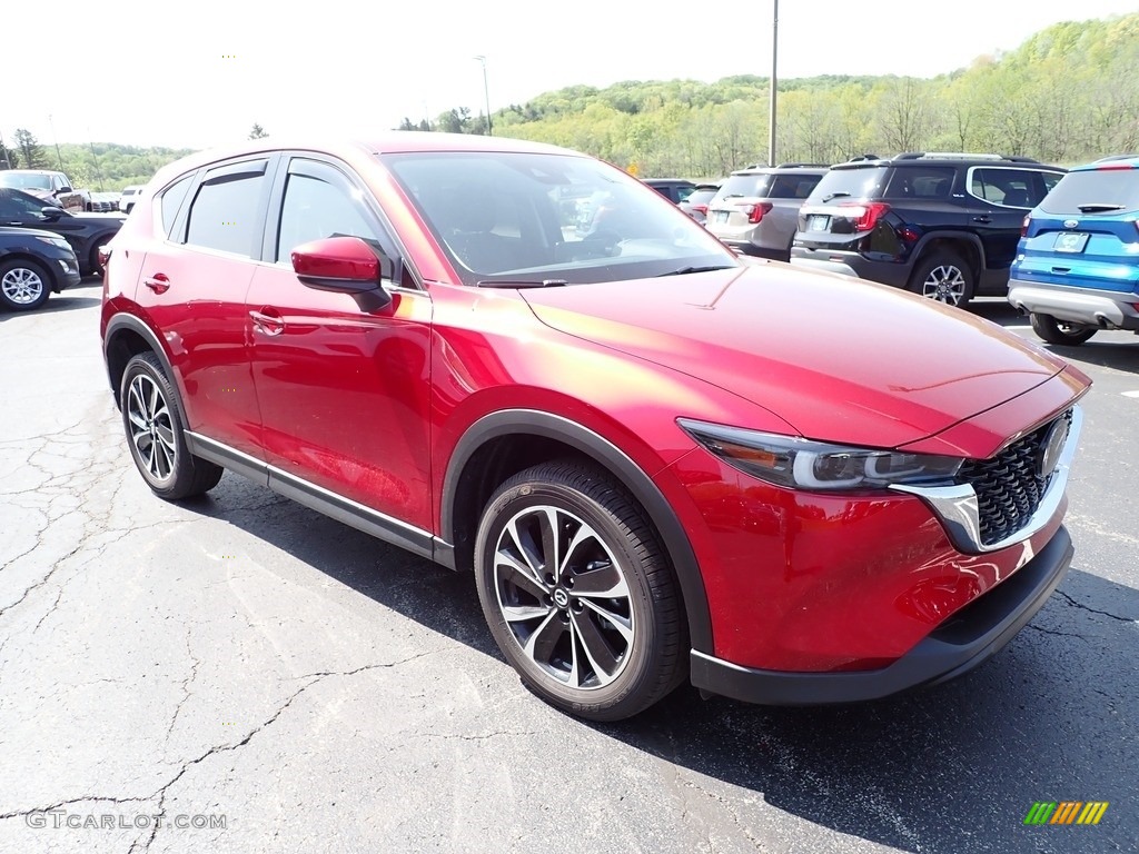 2022 CX-5 S Premium Plus AWD - Soul Red Crystal Metallic / Black photo #9