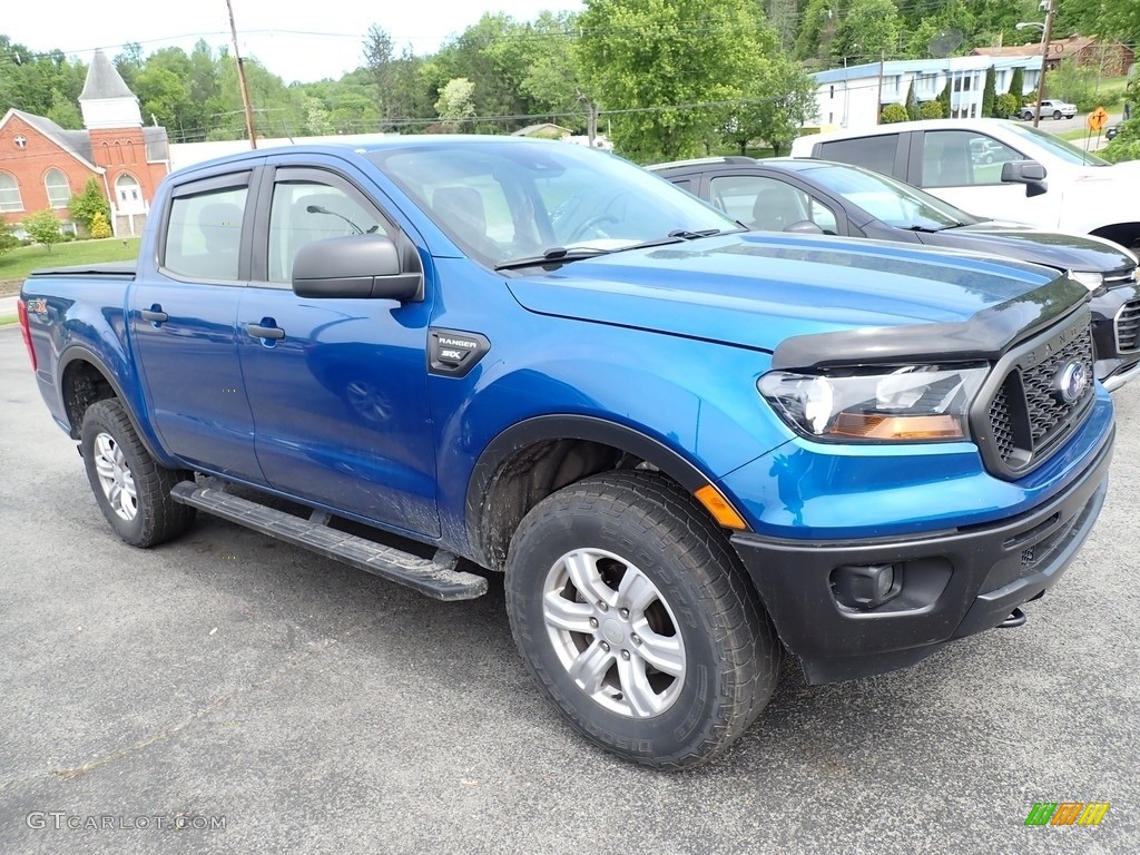 2019 Ranger STX SuperCrew 4x4 - Lightning Blue Metallic / Ebony photo #1