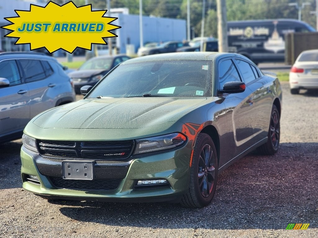 2021 Charger SXT AWD - F8 Green / Black photo #1