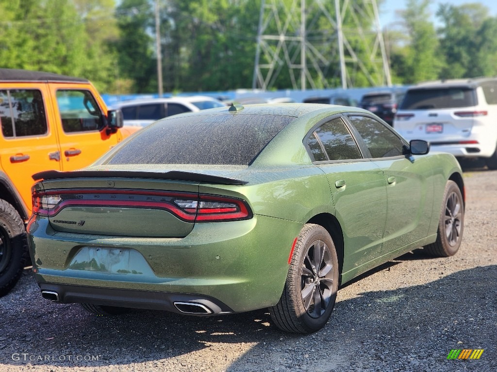 2021 Charger SXT AWD - F8 Green / Black photo #4