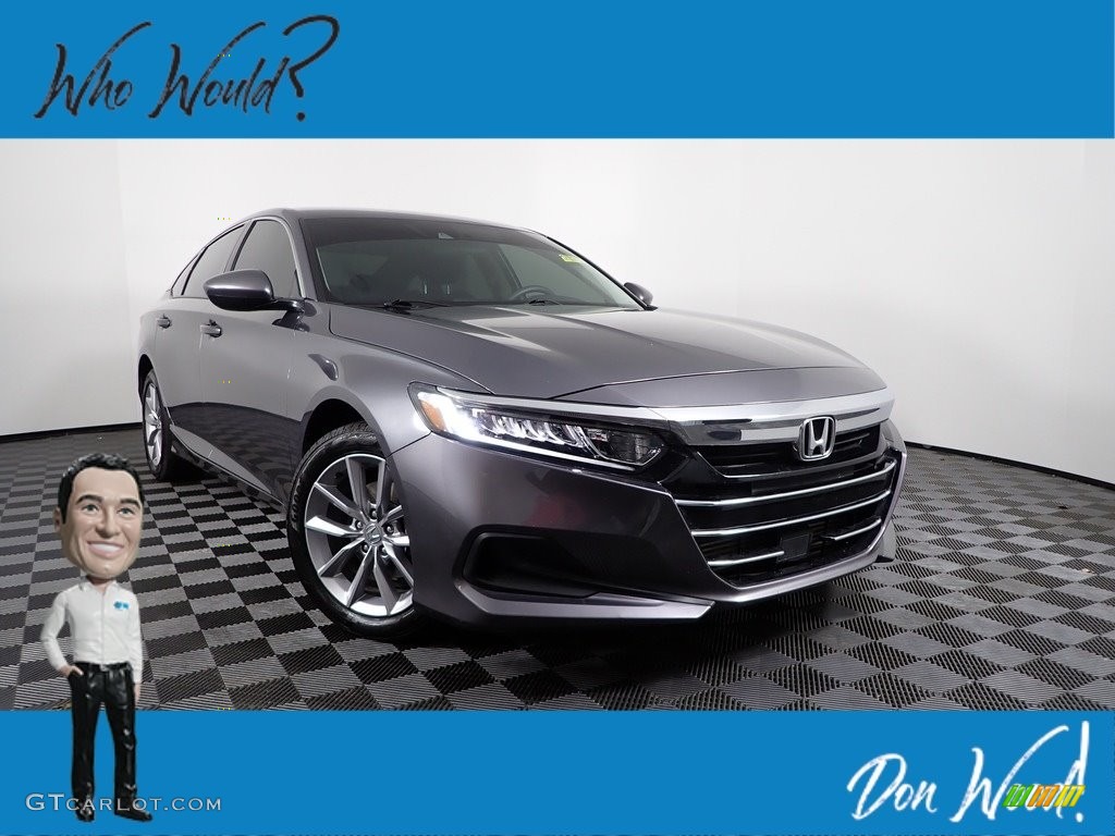 2021 Accord LX - Modern Steel Metallic / Black photo #1