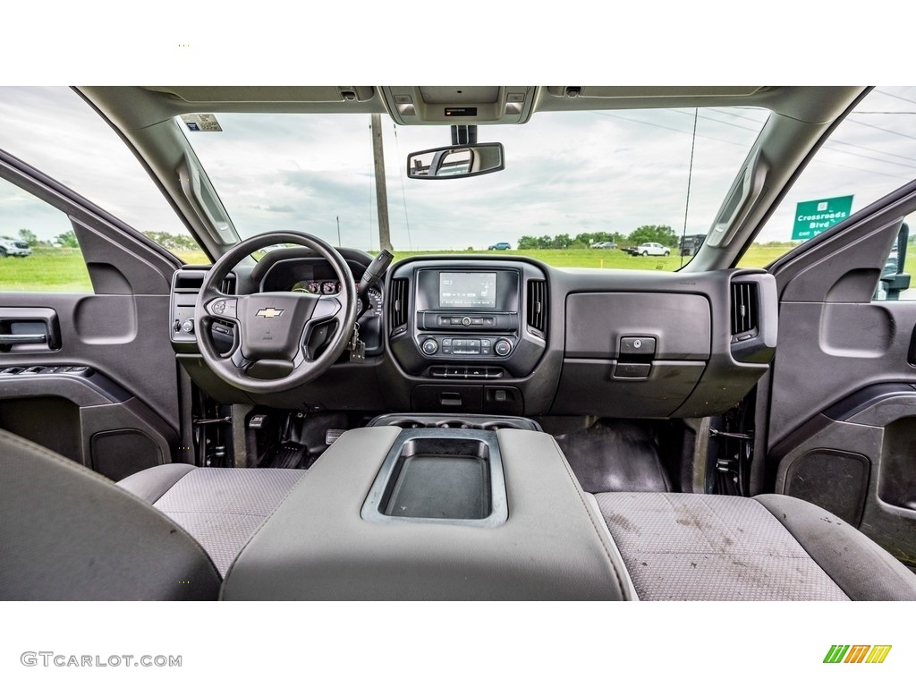 2018 Chevrolet Silverado 2500HD Work Truck Double Cab 4x4 Dark Ash/Jet Black Dashboard Photo #146127017