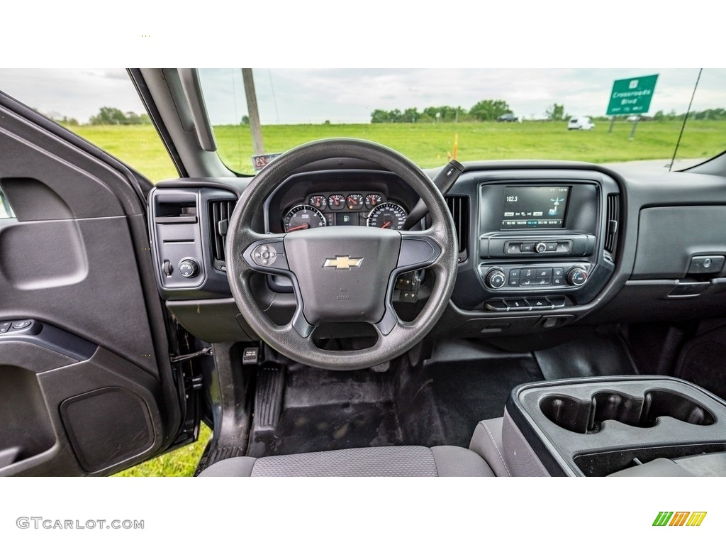 2018 Chevrolet Silverado 2500HD Work Truck Double Cab 4x4 Dark Ash/Jet Black Dashboard Photo #146127026