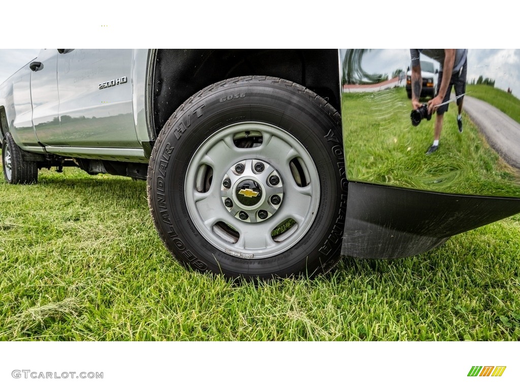 2018 Silverado 2500HD Work Truck Double Cab - Silver Ice Metallic / Dark Ash/Jet Black photo #2