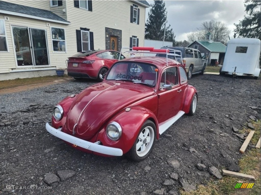 Candy Apple Red 1974 Volkswagen Beetle Coupe Exterior Photo #146127122