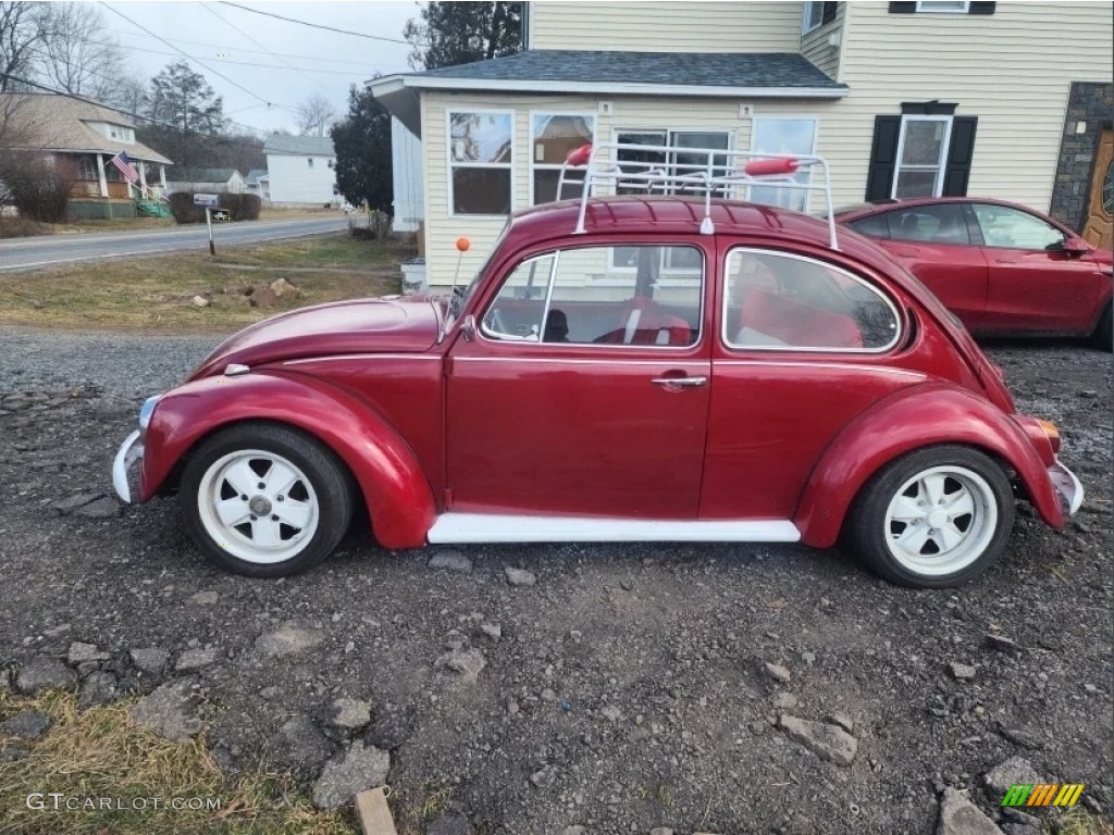 Candy Apple Red 1974 Volkswagen Beetle Coupe Exterior Photo #146127212