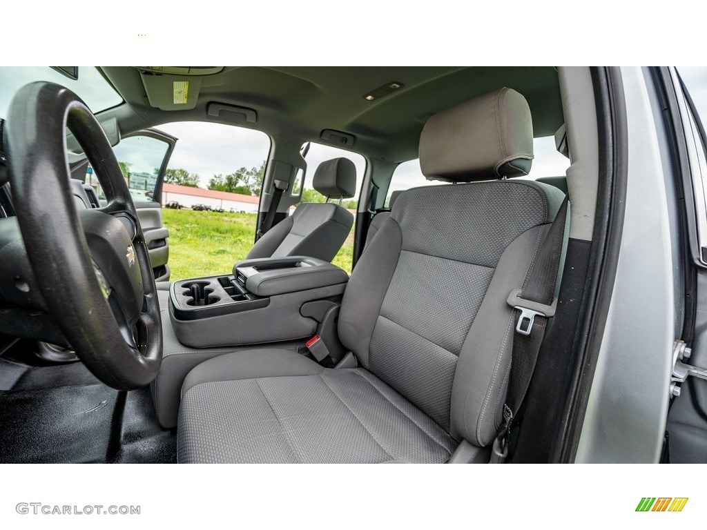 2018 Silverado 2500HD Work Truck Double Cab - Silver Ice Metallic / Dark Ash/Jet Black photo #17