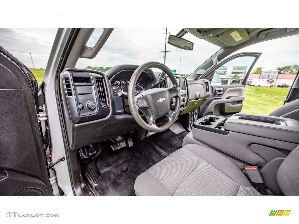 Dark Ash/Jet Black Interior 2018 Chevrolet Silverado 2500HD Work Truck Double Cab Photo #146127395