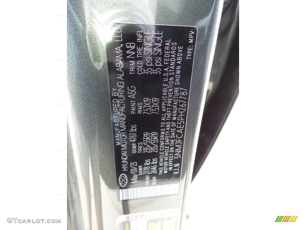 2023 Tucson Color Code ASG for Amazon Gray Photo #146127971