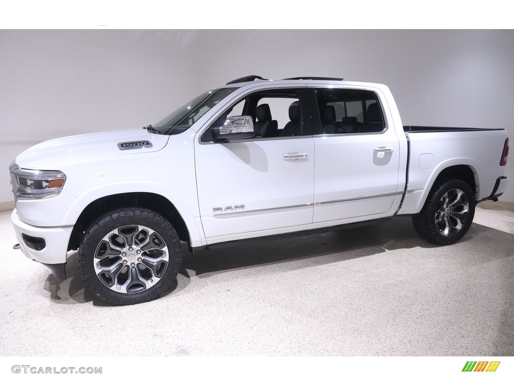 2021 1500 Limited Crew Cab 4x4 - Bright White / Black photo #3