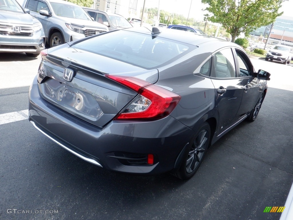 2020 Civic EX Sedan - Modern Steel Metallic / Black photo #7