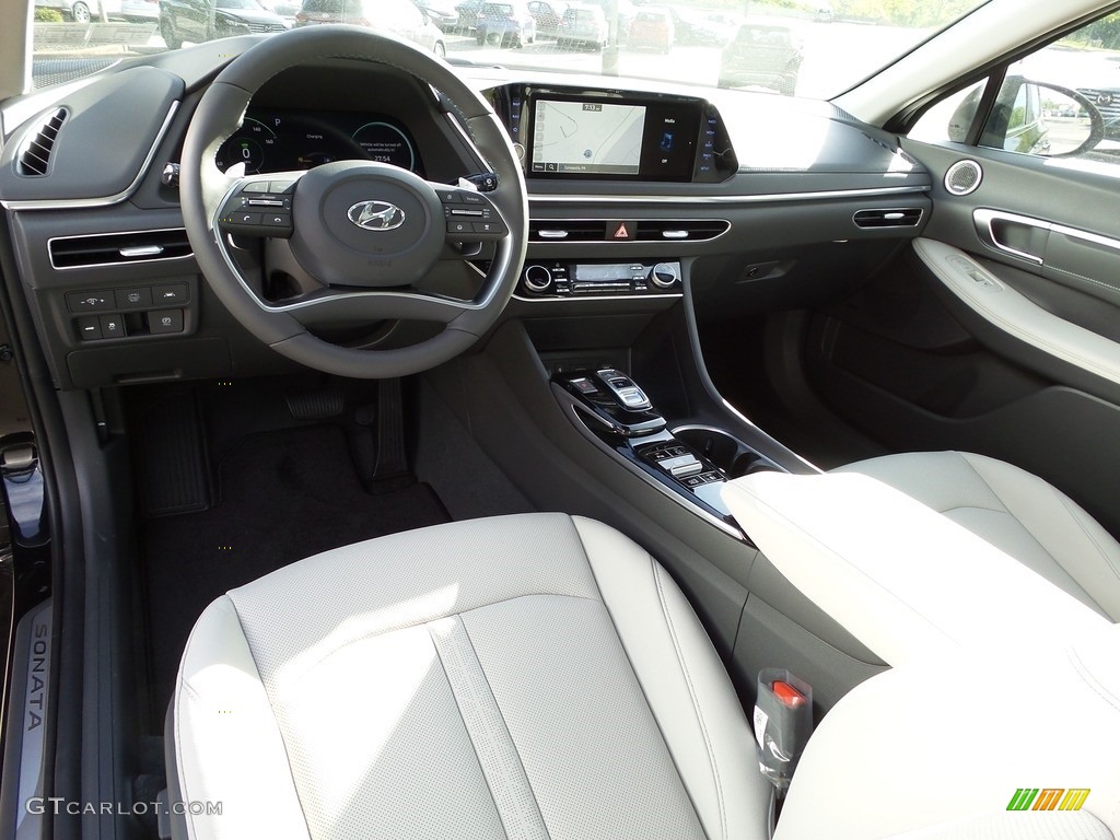Medium Gray Interior 2023 Hyundai Sonata Limited Hybrid Photo #146128371