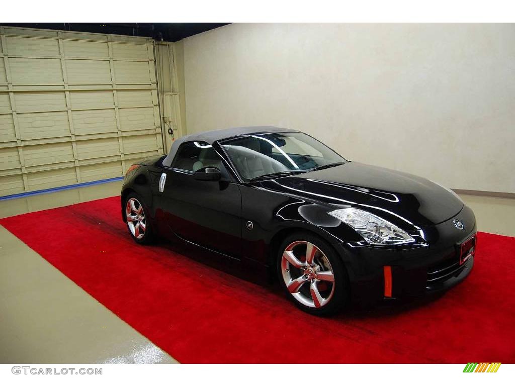2008 350Z Touring Roadster - Magnetic Black / Frost photo #1