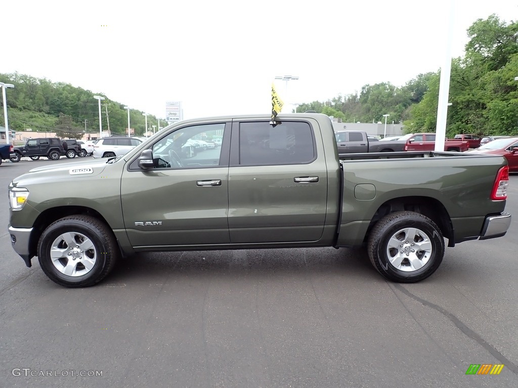 2020 1500 Big Horn Crew Cab 4x4 - Olive Green Pearl / Black photo #2