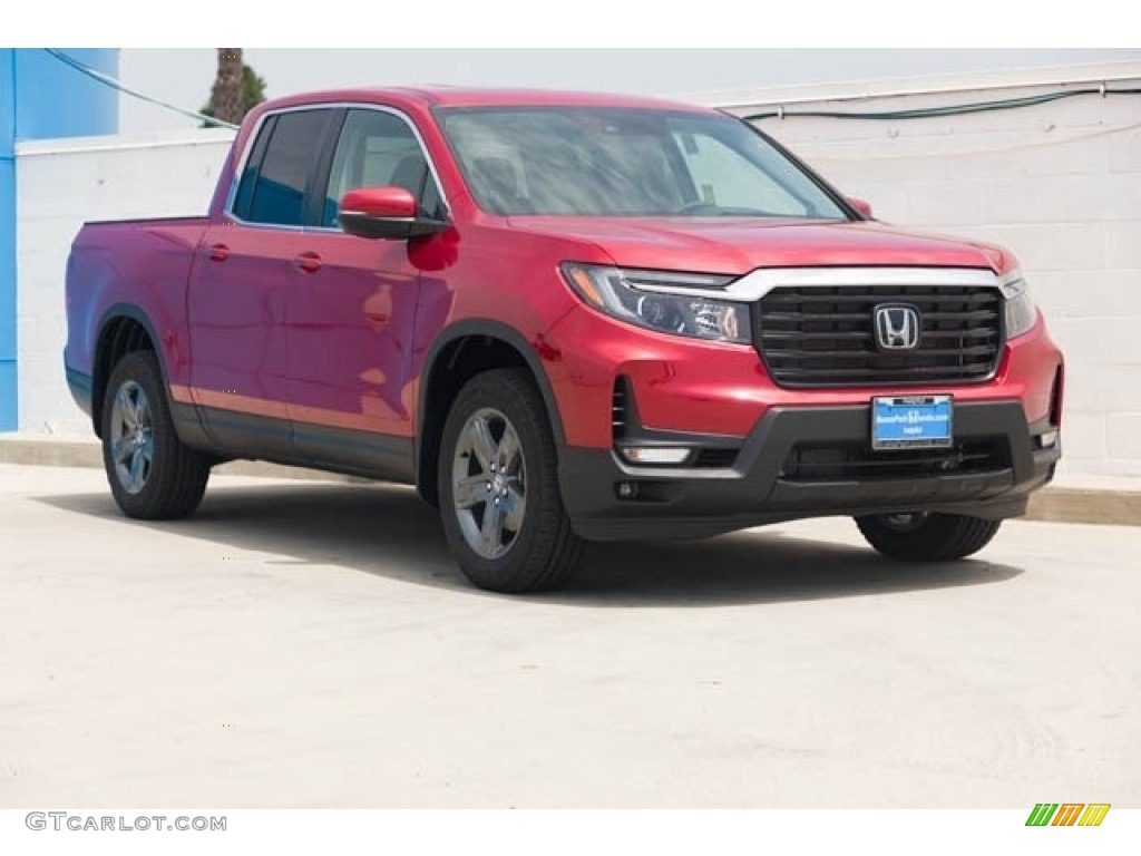 Radiant Red Metallic II 2023 Honda Ridgeline RTL AWD Exterior Photo #146131285