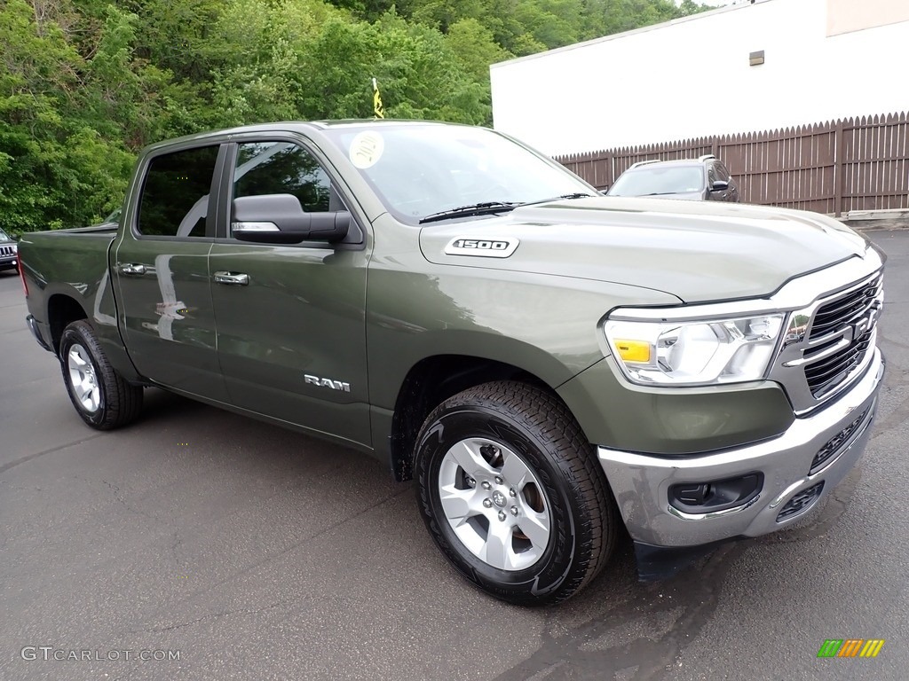 2020 1500 Big Horn Crew Cab 4x4 - Olive Green Pearl / Black photo #8