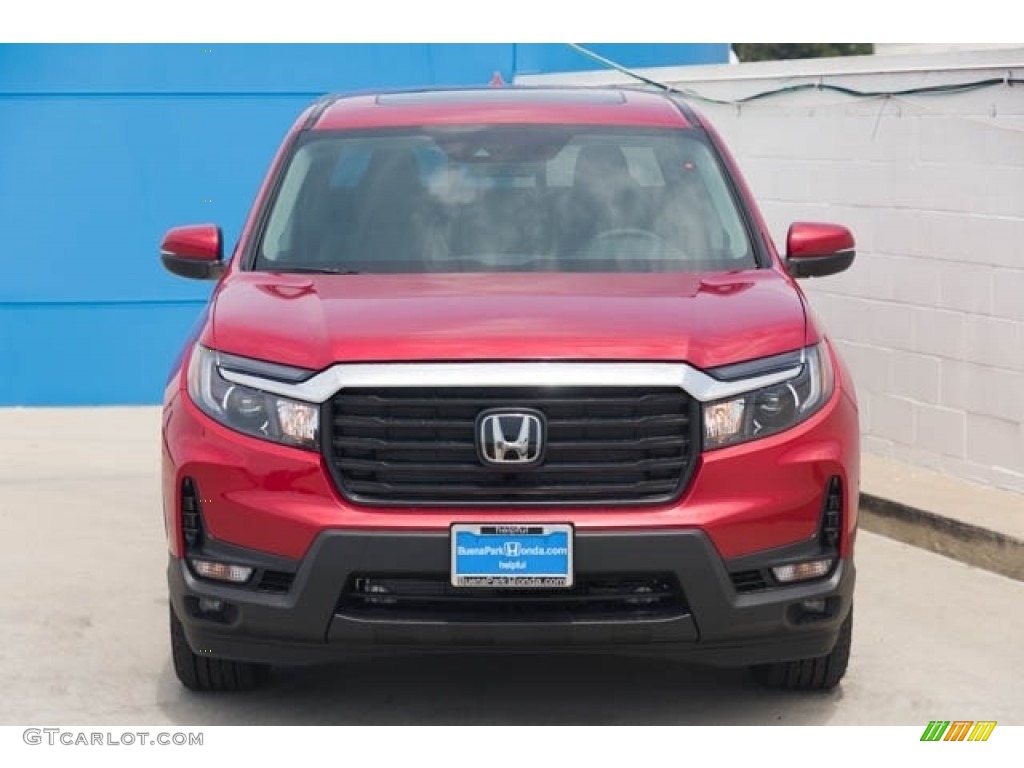 2023 Ridgeline RTL AWD - Radiant Red Metallic II / Black photo #3