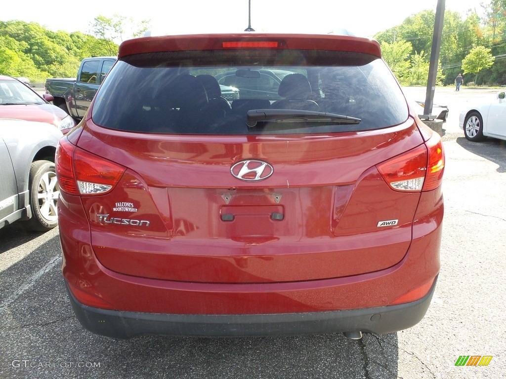 2015 Tucson SE AWD - Garnet Red / Beige photo #3