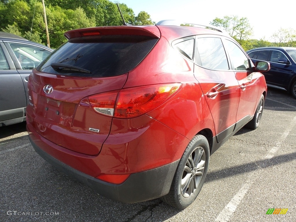 2015 Tucson SE AWD - Garnet Red / Beige photo #4