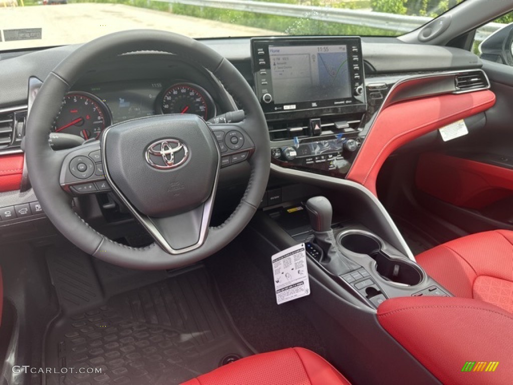 Cockpit Red Interior 2023 Toyota Camry XSE Photo #146132692