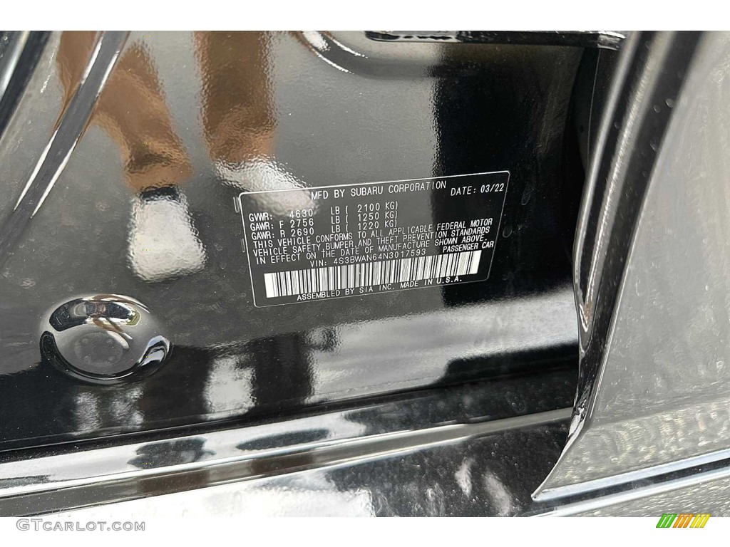 2022 Legacy Limited - Crystal Black Silica / Warm Ivory photo #38
