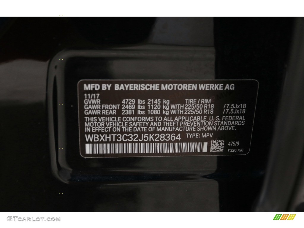 2018 X1 xDrive28i - Black Sapphire Metallic / Canberra Beige photo #27