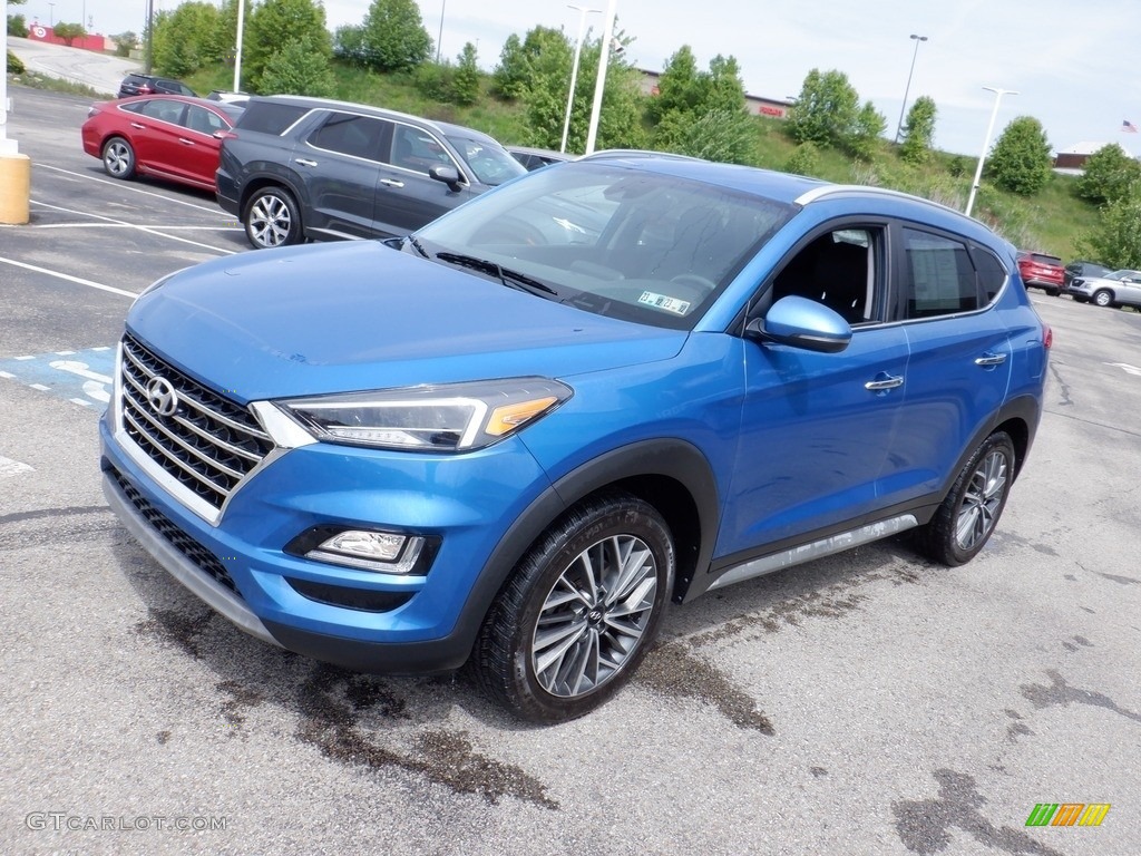 2020 Tucson Limited AWD - Aqua Blue / Black photo #5