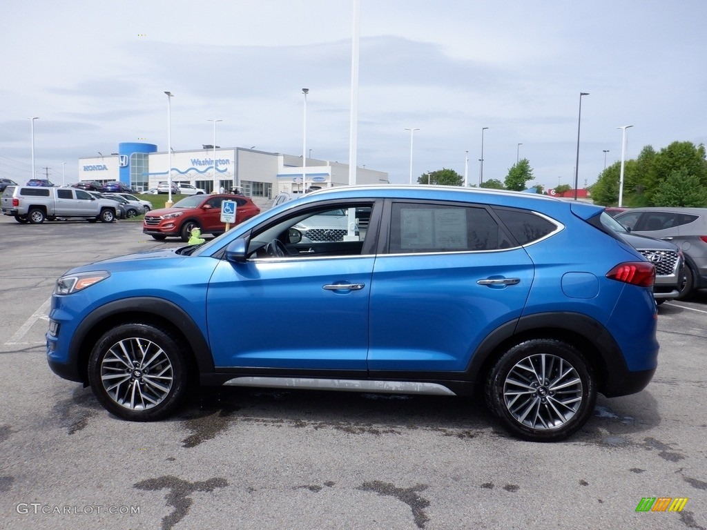 2020 Tucson Limited AWD - Aqua Blue / Black photo #6