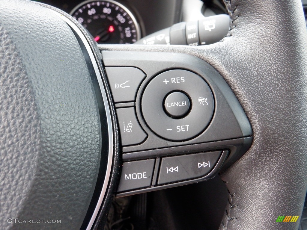 2021 Toyota RAV4 XLE Premium AWD Light Gray Steering Wheel Photo #146133955