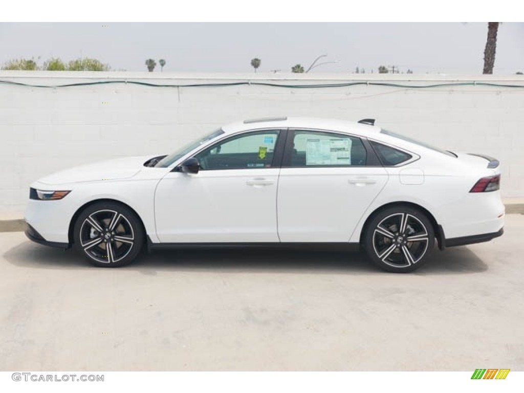Platinum White Pearl 2023 Honda Accord Sport Hybrid Exterior Photo #146134126
